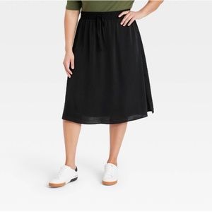 A New Day High Rise Midi Slip Skirt